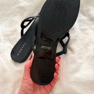 Zingara Women's Stylish Black Sandals